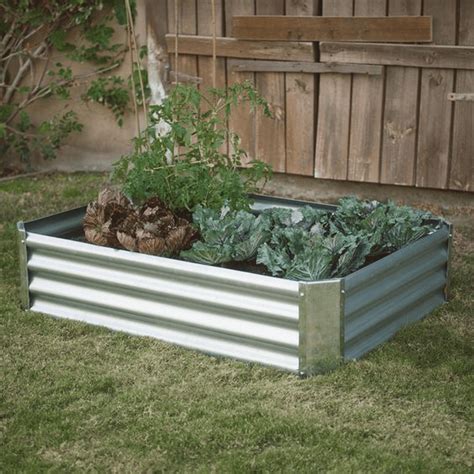 corregated metal planter box|corrugated metal raised beds.